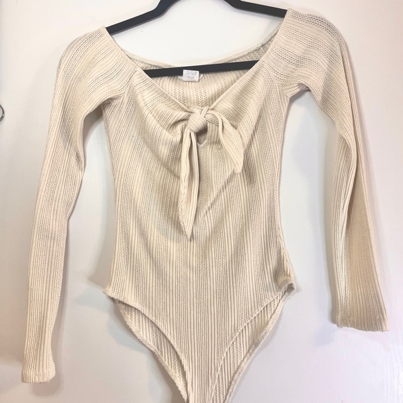 Better Be Tops - Crotchet Long Sleeve Body Suit